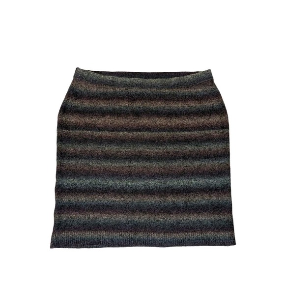 Lane Bryant Wool Blend Multicolored Elastic Waist Skirt Size 22/24 - Picture 2 of 6